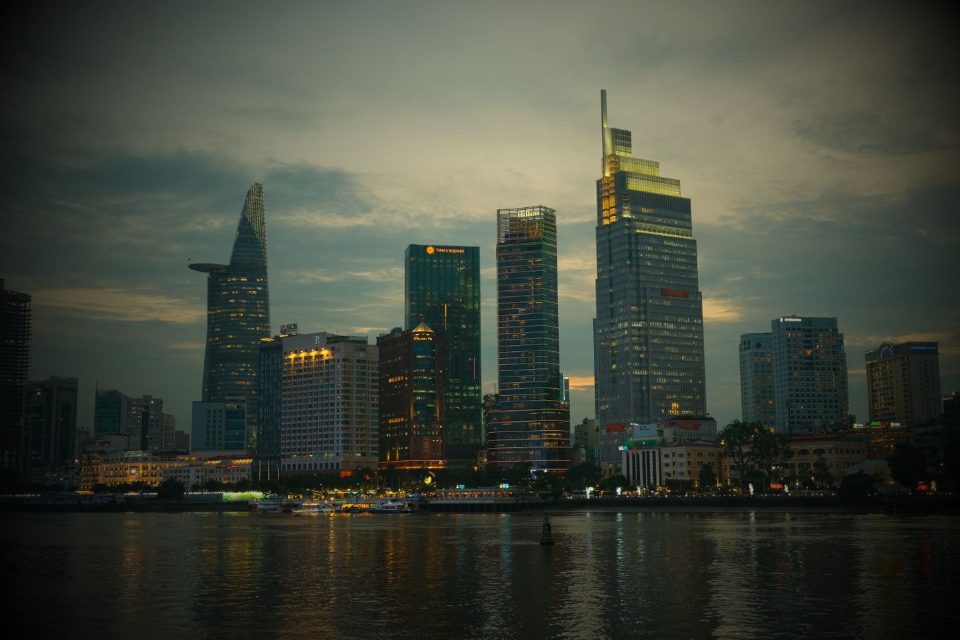 Ho Chi Minh City skyline at dusk